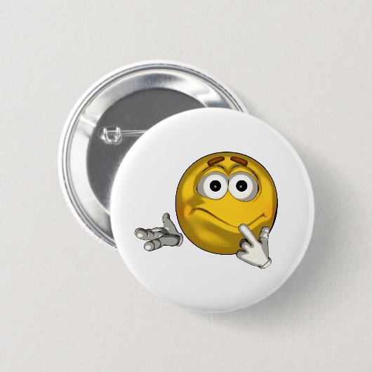 Verward - toon ronde button 5,7 cm (Voorkant /achterkant)