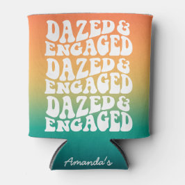 Verward Verliefd Retro Bruidsshower Blikjeskoeler