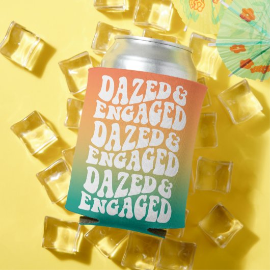 Verward Verliefd Retro Bruiloft Feest Blikjeskoeler (Insitu Zomer)