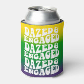 Verward Verliefd Retro Mardi Gras Bruidsmeisjesfee Blikjeskoeler (Blikje Voorkant)