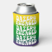 Verward Verliefd Retro Mardi Gras Bruidsmeisjesfee Blikjeskoeler (Blikje Achterkant)