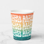 Verward Verliefd Retro Trouwfeest Partij Papieren Bekers (Rechts)