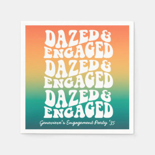 Verward Verliefd Retro Typografie Servet