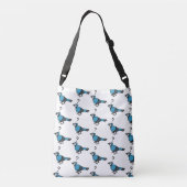 Verward vogel crossbody tas (Achterkant)