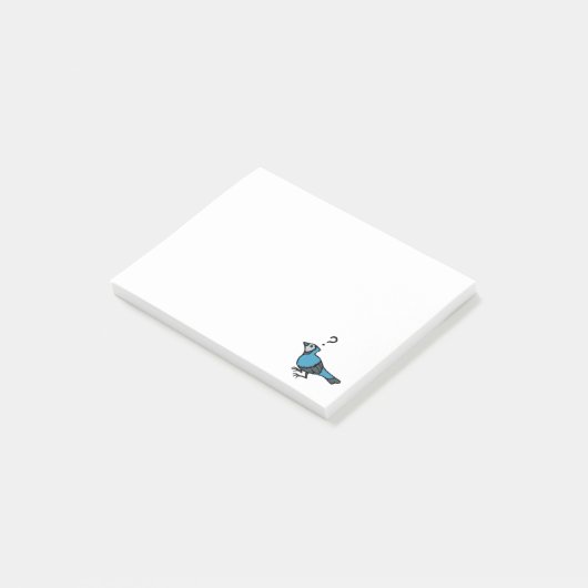 Verward vogel post-it® notes (Schuin)