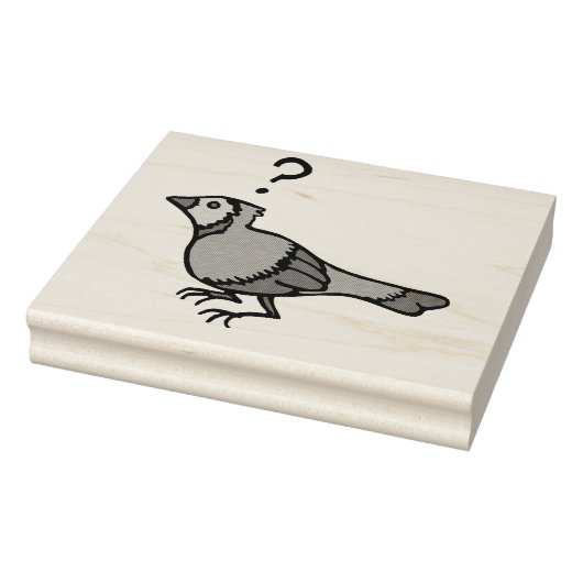 Verward vogel rubberstempel (Stempel)