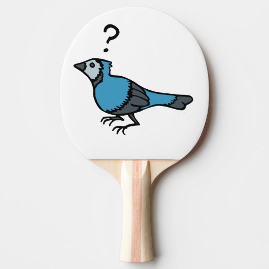 Verward vogel tafeltennisbatje (Voorkant)