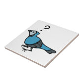 Verward vogel tegeltje (Zijkant)