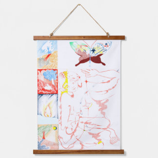 Verward wandtapijt hangend wandkleed