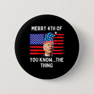 Verwarde Biden Grappig Vrolijk 4e van jullie kent Ronde Button 5,7 Cm