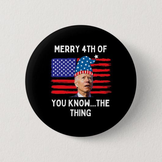 Verwarde Biden Grappig Vrolijk 4e van jullie kent Ronde Button 5,7 Cm (Voorkant)