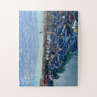 Verwarde Blauwe Dromen – Vissersboten van Essaouir Legpuzzel