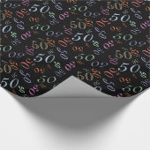 Verwarde cijfers veranderen lente kleuren 2014 cadeaupapier (Hoek)