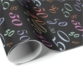 Verwarde cijfers veranderen lente kleuren 2014 cadeaupapier (Rol Hoek)