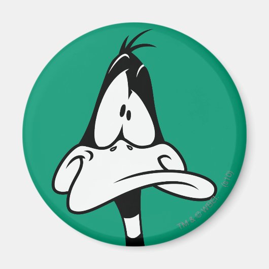 Verwarde DAFFY DUCK™ Gezicht Magneet (Voorkant)