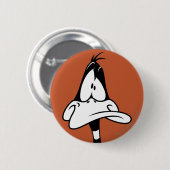 Verwarde DAFFY DUCK™ Gezicht Ronde Button 5,7 Cm (Voorkant /achterkant)