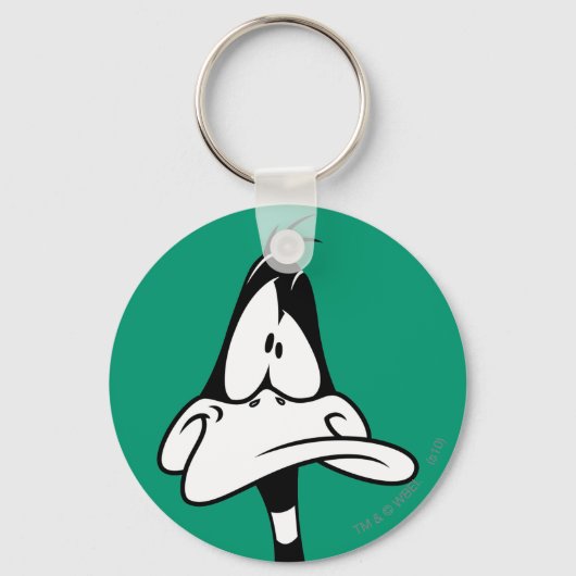 Verwarde DAFFY DUCK™ Gezicht Sleutelhanger (Voorkant)
