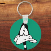 Verwarde DAFFY DUCK™ Gezicht Sleutelhanger (Voorkant)