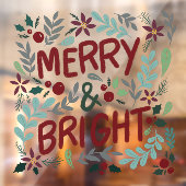 Verwarde en heldere kerstvensterkoeling raamsticker (Vel 2)