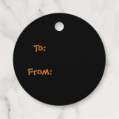 Verwarde geest zegt: "Oob?" Grappige Halloween Car Bedankjes Labels (Achterkant)