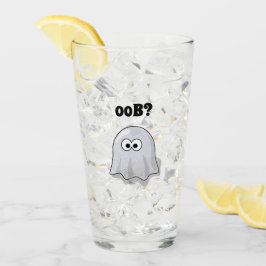Verwarde Geest Zegt "Oob?" Grappige Halloween Cart Glas