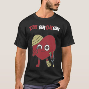 Verwarde Glimlach Ik ben Gebroken Onzichtbare Kwal T-shirt