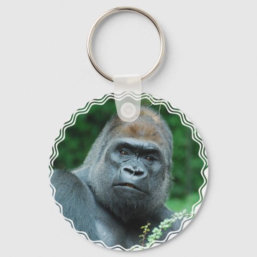 Verwarde Gorilla Sleutelhanger (Voorkant)
