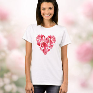 Verwarde harten t-shirt