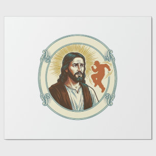 Verwarde Jezus Virale Dans Trend Silhouet Video Cadeaupapier