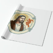 Verwarde Jezus Virale Dans Trend Silhouet Video Cadeaupapier (Uitgerold)