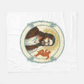 Verwarde Jezus Virale Dans Trend Silhouet Video Fleece Deken (Voorkant (Horizontaal))