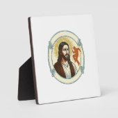 Verwarde Jezus Virale Dans Trend Silhouet Video Fotoplaat (Voorkant)