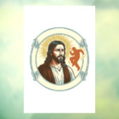 Verwarde Jezus Virale Dans Trend Silhouet Video Raamsticker (Vel 3)