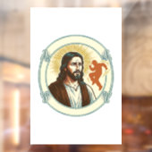 Verwarde Jezus Virale Dans Trend Silhouet Video Raamsticker (Vel 2)