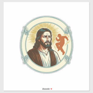 Verwarde Jezus Virale Dans Trend Silhouet Video Sticker