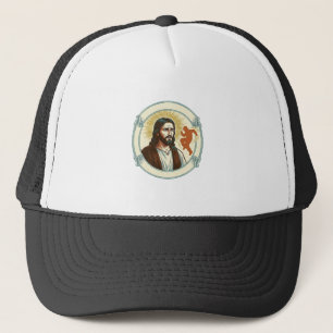 Verwarde Jezus Virale Dans Trend Silhouet Video Trucker Pet