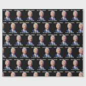 Verwarde Joe Biden Fantasy Football Loser Drafting Cadeaupapier (Vlak)