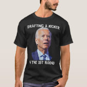 Verwarde Joe Biden Fantasy Football Loser Drafting T-shirt (Voorkant)
