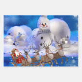 Verwarde kerstbladen Verpakkingspapier Inpakpapier Vel (Voorkant 2)