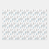 Verwarde kerstcadeaubladen voor kerstcadeautjes inpakpapier vel (Voorkant)