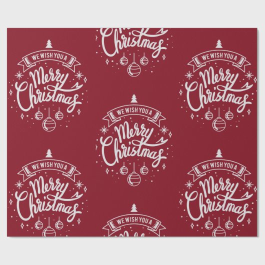 Verwarde kerstcadeautjes cadeaupapier (Vlak)