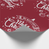 Verwarde kerstcadeautjes cadeaupapier (Hoek)