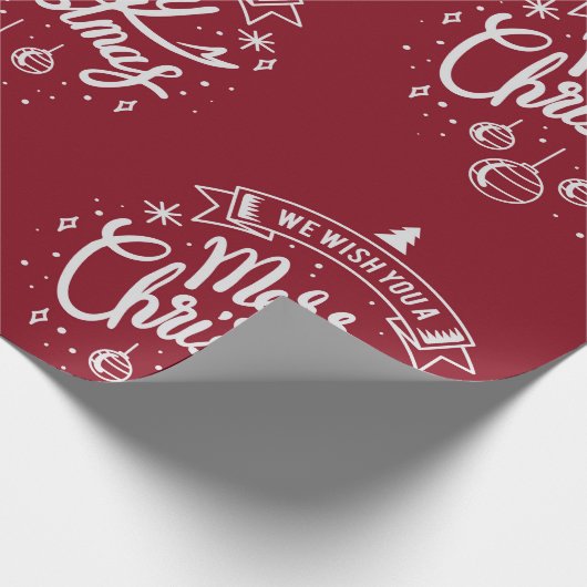 Verwarde kerstcadeautjes cadeaupapier (Hoek)