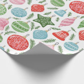 Verwarde kerstcadeautjes voor sierdoeleinden cadeaupapier (Hoek)