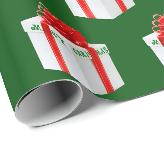 Verwarde kerstfeestdag cadeau cadeaupapier (Rol Hoek)