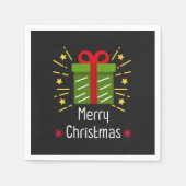 Verwarde kerstfeestdag cadeau servet (Voorkant)