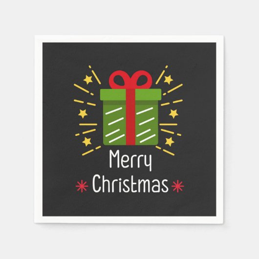 Verwarde kerstfeestdag cadeau servet (Voorkant)