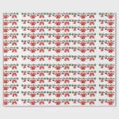 Verwarde kerstpatroonpapier cadeaupapier (Vlak)