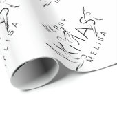 Verwarde kerstpiloot-instructeur Verpakkingspapier Cadeaupapier (Rol Hoek)