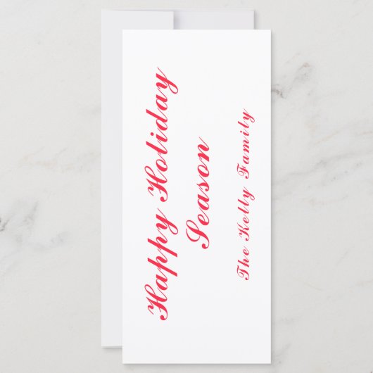 Verwarde kerstrode gemengde ornamenten met tekst (Achterkant)